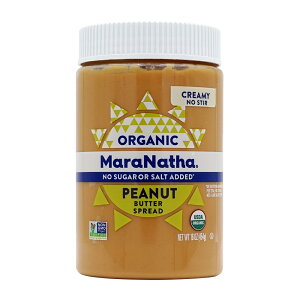 yz I[KjbN s[ibco^[ Xvbh N[~[   454g }iTyMaranathazOrganic Peanut Butter Spread Creamy No Stir, 16 oz