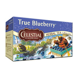 【送料無料】 ハーブティー トゥルーブルーベリー カフェインフリー 20個 ティーバック セレッシャルシーズニングス 飲料 ドリンク 紅茶 冬【Celestial Seasonings】Herbal Tea, True Blueberry 20 Tea Bags