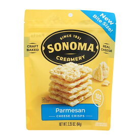 【送料無料】 クランチ チーズ クリスピー パルメザン 64g ソノマクリーマリー お菓子 グルテンフリー【Sonoma Creamery】Cheese Crisps Parmesan, 2.25 oz