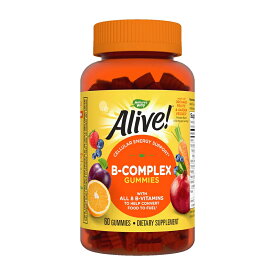 【送料無料】 アライブ ビタミンBコンプレックス チェリー味 60粒 グミ ネイチャーズウェイ 女性【Nature's Way】Alive! Vitamin B-Complex Gummies Cherry Flavored, 60 Gummies