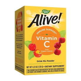 【送料無料】 アライブ ビタミンC パウダー 120g オーガニック ネイチャーズウェイ【Nature's Way】Alive! Vitamin C Powder, 4.23 oz