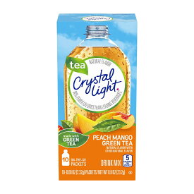 【送料無料】 オンザゴー ドリンクミックス ピーチマンゴーグリーンティー 10パック クリスタルライト【Crystal Light】On The Go Drink Mix Peach Mango Green Tea 10 Packets