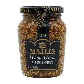 【送料無料】 ホールグレイン 全粒 オールドスタイル マスタード 207g マイユ 料理 調味料【Maille】Old Style Mustard, Whole Grain 7.3 oz