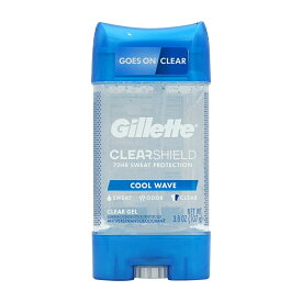【送料無料】デオドラントジェル クールウェーブ 107g 男性 ジレット 夏【Gillette】Clear + Dri-Tech Antiperspirant Protection (Deodorant) Gel, Cool Wave 3.8 oz