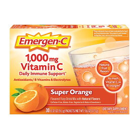 【送料無料】 ビタミンC スーパー オレンジ 1000mg 30個入り パケット エマージェンシー アレイサー ドリンク 飲料【Emergen-C】Vitamin C, Super Orange 1000 mg, 30 Packets