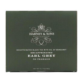 【送料無料】 ハーニー＆サンズ デカフェ アールグレイ 50個 ティーバック【Harney & Sons】 Decaffeinated Earl Grey 50 teabags 3.57 oz