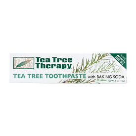 【送料無料】 ティーツリー 歯磨き粉 重曹入り 142g ティーツリーセラピー【Tea Tree Therapy】Tea Tree Toothpaste With Baking Soda 5 oz
