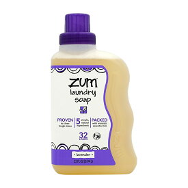 【送料無料】 洗濯石鹸 ズムクリーン アロマセラピー ランドリーソープ ラベンダー 0.94L インディゴワイルド【WoodWick】Zum Clean Aromatherapy Laundry Soap Lavender, 32 fl oz