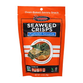 【送料無料】 海藻 ポテトチップス パンプキンセサミ 35g シーポイントファームズ お菓子 スナック かぼちゃ ごま【Seapoint Farms】Seaweed Crisps Pumpkin Sesame, 1.2 oz