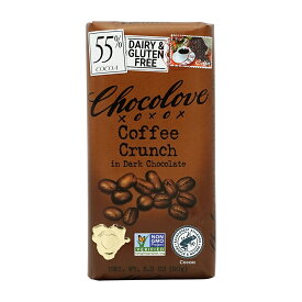【送料無料】 コーヒー クランチ ダークチョコレート 90g チョコラブ 板チョコ グルテンフリー チョコ お菓子【Chocolove】Coffee Crunch in Dark Chocolate 3.2 oz