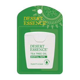 【送料無料】 デンタルフロス ティーツリーオイル デンタル テープフロス 27.4m デザートエッセンス 歯 オーラルケア【Desert Essence】Tea Tree Oil Dental Tape Waxed, 30 Yards