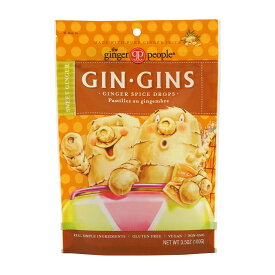 【送料無料】 ジン・ジンズ ジンジャー スパイス ドロップ 飴 キャンディー スウィートジンジャー 100g ジンジャーピープル 生姜【Ginger People】Gin Gins Ginger Spice Drops Sweet Ginger, 3.5 oz