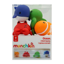 【送料無料】 マンチキン オーシャンスクワット 赤ちゃん用 お風呂のおもちゃ 4個入り【Munchkin】Ocean Squirts 4Pack