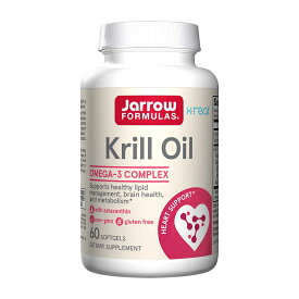 【送料無料】 クリルオイル 600mg 60粒 ソフトジェル オメガ3 EPA DHA ジャローフォーミュラ【Jarrow Formulas】Krill Oil 600 mg 60 Softgels