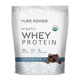 【送料無料】 プロテイン ピュアパワー オーガニック ホエイプロテインパウダー チョコレート 585g ドクターメルコラ タンパク質 スポーツ【Dr. Mercola】Pure Power Organic Whey Protein Chocolate, 20.6 oz