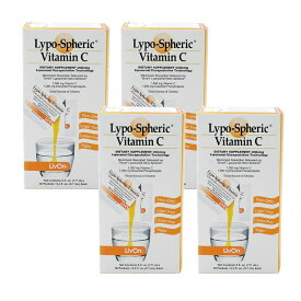 【送料無料】 4個セット ビタミンC 1000mg 30個入り 包み 高濃度 美容 リポスフェリック【LivOn Labs】Lypo-Spheric Vitamin C 1,000 mg 30 Packets 3set