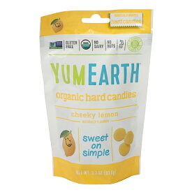 【送料無料】 オーガニックハードキャンディー レモン 93.6g ヤムアース【Yum Earth】Organic Hard Candies Cheeky Lemon 3.3 oz