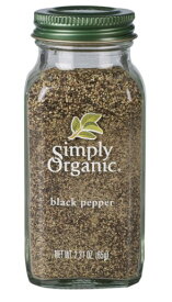 【送料無料】 ブラックペッパー 65g シンプリーオーガニック【Simply Organic】Black Pepper 2.31 oz