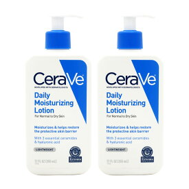 【送料無料】2個セット デイリーモイスチャライジングローション 乾燥肌 普通肌 セラミド ヒアルロン酸 355ml セラヴィ【Cerave】Daily Moisturizing Lotion for Normal to Dry Skin