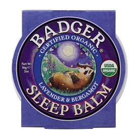 【送料無料】 オーガニック スリープバーム ラベンダー & ベルガモット 56g バジャー【Badger】 Organic Sleep Balm Lavender & Bergamot 2 oz