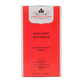 【送料無料】 ハーニー＆サンズ カフェインフリー オーガニック ルイボス ハーバルティー 20個 ティーバック 【Harney & Sons】 Organic Rooibos Caffeine-Free Herbal Tea
