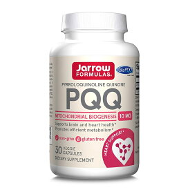 【送料無料】PQQ ピロロキノリンキノン 10mg 30粒 ベジカプセル ジャローフォーミュラズ【Jarrow Formulas】PQQ (Pyrroloquinoline Quinone) 10 mg, 30 Veggie Capsules