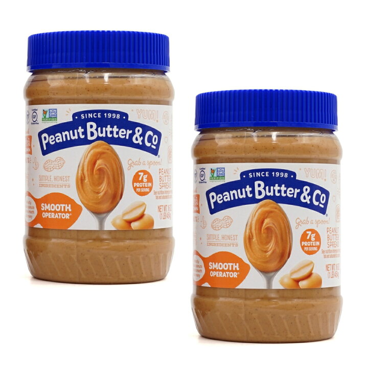 【送料無料】 ピーナッツバター&コー ピーナッツバター 454g 2個セット【Peanut Butter Co】Peanut Butter Spread Smooth Operator 16 oz 2set VitaCafe Peanuts Butter Co ピーナッツバター