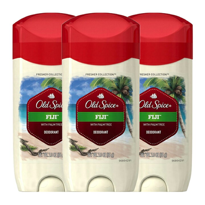 楽天市場】【送料無料】 オールドスパイス フィジー ウィズ パームデオドラント 85 g×3本セット アメリカ製 夏【old spice】Fiji  with Palm Tree Deodorant 3.0 oz 3 Pack : VitaCafe
