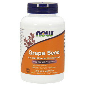yz iEt[Y O[vV[h 100 mg 200 xWJvZyNow FoodszGrape Seed 100 mg 200 Vcaps