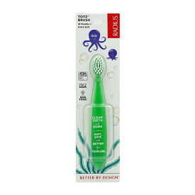 【送料無料】 ベビー用 歯ブラシ トゥースブラシ 18ヶ月以上向け 赤ちゃん 子供 ラディウス【RADIUS】 Totz Brush Extra Soft Toothbrush for 18 Months+, 1 Product