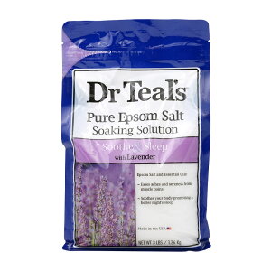 yzsAGv\\g  X[YX[v x_[ 1.36kg hN^[eB[Y C bNX eyDr Teal'szPure Epsom Salt Soaking Solution, Soothe & Sleep, Lavender 3 lb