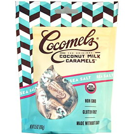 【送料無料】ココナッツミルク キャラメル シーソルト 海塩 99g ココメルズ お菓子 チョコ スナック【Cocomels】Coconut Milk Caramels Sea Salt, 3.5 oz
