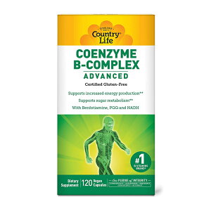 yzRGUC r^~B RvbNX AhoXh 120 xWJvZ Jg[Ct r^~BQyCountry LifezCoenzyme B-Complex Advanced, 120Vegan Capsules