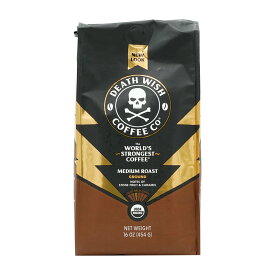 【送料無料】 オーガニック ミディアムロースト グラウンドコーヒー ミディアム 454g デスウィッシュコーヒー 飲料 ドリンク【Death Wish Coffee Co】Medium Roast Ground Coffee Med, 16 oz