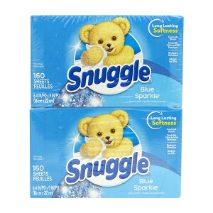 yz @V[g hCV[g u[Xp[N 160×2 XibO  _܃V[g  eʁySnugglezDryer Sheets Blue Sparkle (160 Sheets x 2 Pack)