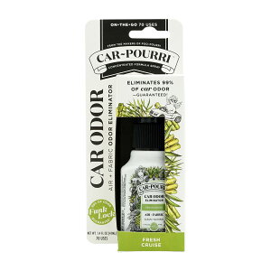 yz L F tbVN[Y 41ml v[v pi pi G݁yPoo-PourrizCar-Pourri Air + Fabric Car Odor Eliminator Fresh Cruise, 1.4 fl oz