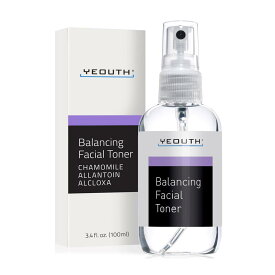 【送料無料】 フェイシャルトナー 100ml ユース 化粧水 美容 スキンケア【Yeouth】Balancing Facial Toner with Chamomile, Allantoin, Alcloxa 3.4 fl oz