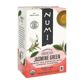 【送料無料】 ジャスミングリーンティー 18個入り ティーバッグ ヌミティー 緑茶 ヌミ 飲料【Numi Tea】Jasmine Green Tea,18 Tea Bags