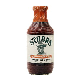 【送料無料】 レジェンダリー バーベキューソース BBQソース スウィートヒット 510g スタブ ソース 料理 調味料【Stubb's】Legendary Bar-B-Q Sauce, Sweet Heat 18 oz