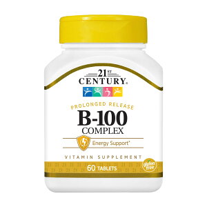 yz vOh [X r^~B-100 RvbNX 60 ^ubg 21Z`[ r^~BQy21st CenturyzProlonged Release Vitamin B-100 Complex, 60 Tablets