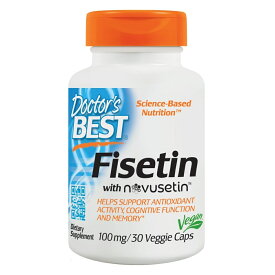 【送料無料】 フィセチン 100mg 30粒 ベジカプセル ドクターズベスト【Doctor's Best】Fisetin 100 mg, 30 Veg Capsules