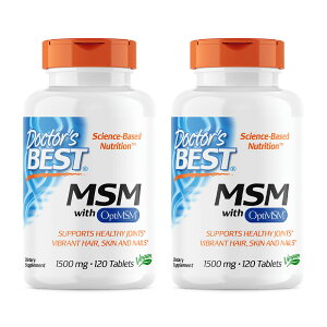 yz 2Zbg MSM 1500mg 120 ^ubg hN^[YxXgyDoctor's BestzMSM with OptiMSM, 1500 mg, 120 Tablets