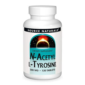 【送料無料】 N-アセチル L-チロシン 300mg 120粒 タブレット ソースナチュラルズ アミノ酸【Source Naturals】N-Acetyl L-Tyrosine 300 mg, 120 Tablets