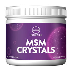 【送料無料】 MSM クリスタル 200g エムアールエム メチルスホニルメタン 粉末 健康 美容【MRM】MSM Crystals, 7.05 oz