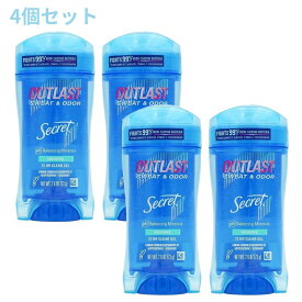 【送料無料】 4個セット アウトラスト 72時間 クリアジェル デオドラント 無香 73g 制汗剤 アメリカ製 シークレット 夏【Secret】Outlast 72 HR Clear Gel Antiperspirant Deodorant Unscented 2.6 oz