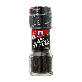【送料無料】 ブラックペッパー グラインダー付き 28g マコーミック 調味料 料理【Mc Cormick】Black Peppercorn Grinder, 1 oz