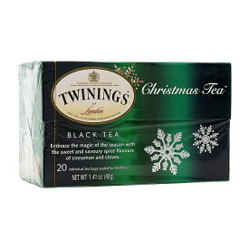 【送料無料】 ブラックティー クリスマスティー 20個入り ティーバッグ トワイニング 紅茶 お茶 ギフト ホリデー 冬【Twinings】Black Tea Christmas Tea, 20 Tea Bags