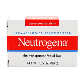【送料無料】 洗顔 石鹸 トランスペアレント フェイシャルバー 99g アクネポロンスキン ニュートロジーナ 固形石けん フェイスケア ソープ スキンケア クレンジング【Neutrogena】The Transparent Facial Bar, Acne-Prone Skin 3.5 oz