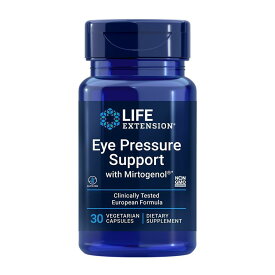 【送料無料】 アイプレッシャーサポート 30粒 ベジカプセル ライフエクステンション【Life Extension】Eye Pressure Support with Mirtogenol, 30 Vegetarian Capsules