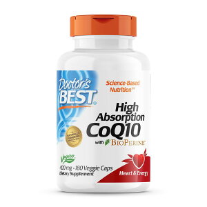 yz z CoQ10 oCIyz 400mg 180 xWJvZ hN^[YxXg RGUCQ10yDoctor's BestzHigh Absorption CoQ10 with BioPerine 400 mg, 180 Veggie Caps